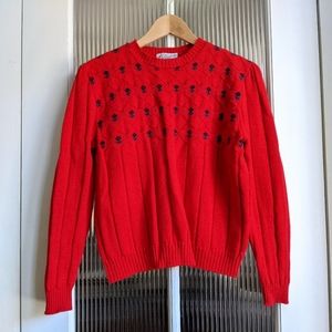 Vintage Pendleton Red Wool Sweater